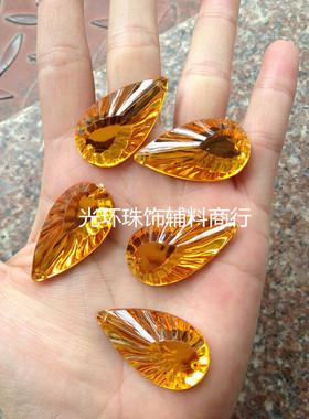 多色入 11*21mm/14*28mm/18*33mm压克力凤尾钻 手工材料 服装辅料
