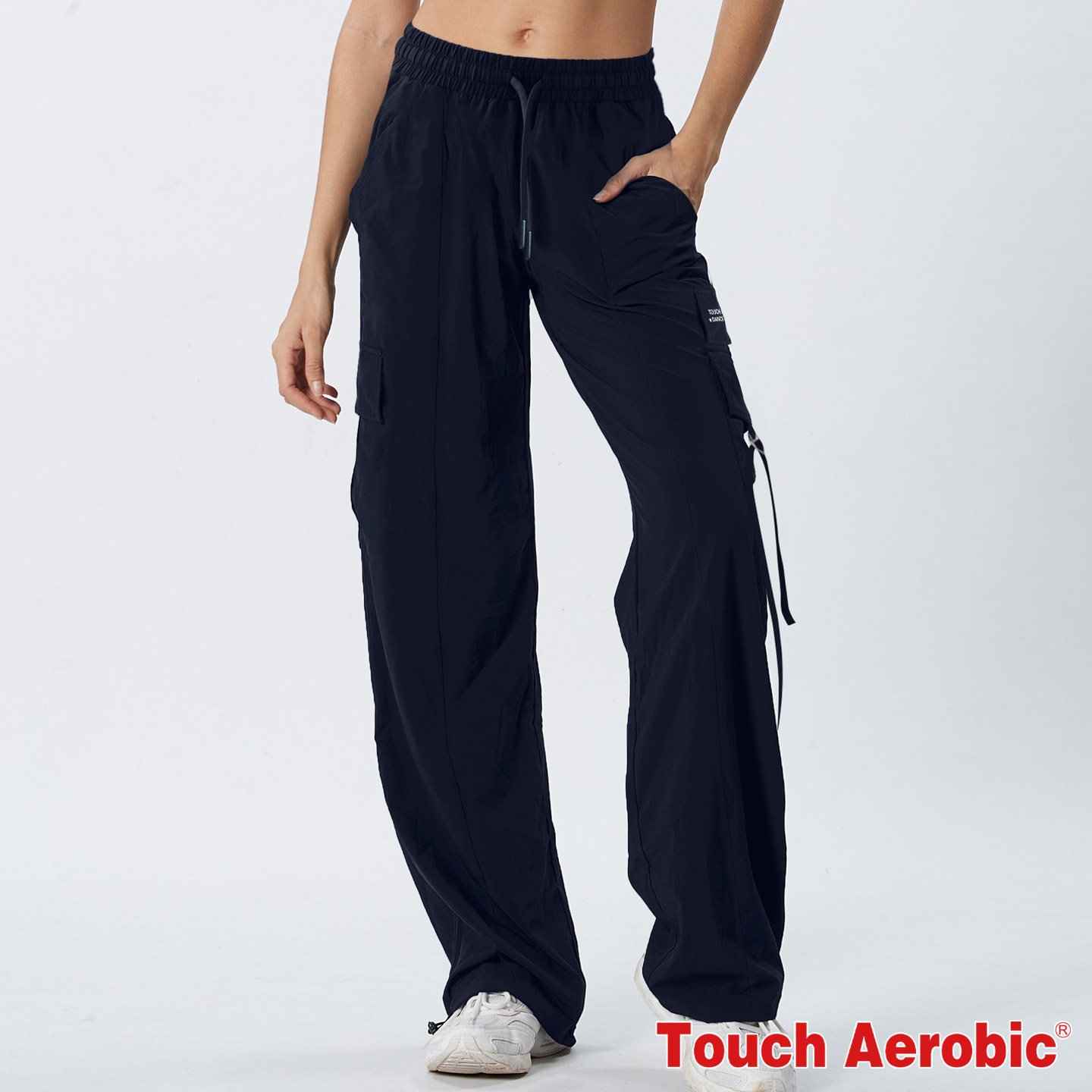 TOUCH AEROBIC高腰直筒个性时尚工装裤复古街舞宽松健身舞蹈长裤,淘宝优惠券,粉丝福利购,淘宝优惠卷