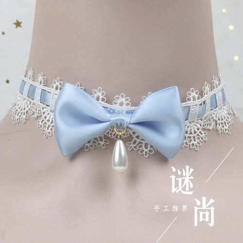原创手作天使柄/天使之书洛丽塔kc小物Lolita发带bnt颈链手袖花丸 - 图1