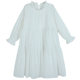 Long-sleeved white princess dress for spring and autumn girls dress