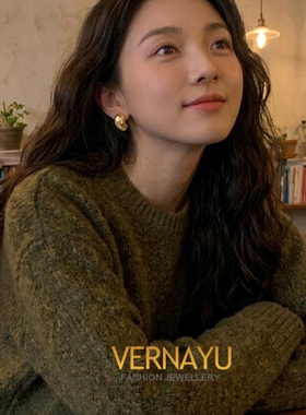 立体小金豆耳圈耳夹无耳洞女高级