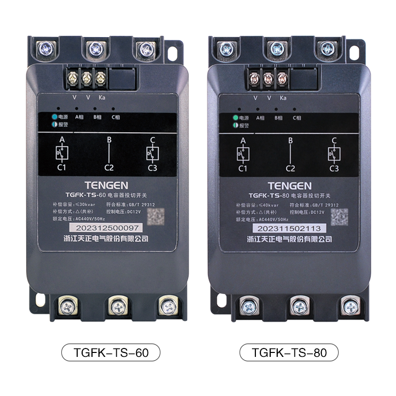天正TGFK智能低压复合开关60A分补80A三相共补动态电容器投切开关 - 图1