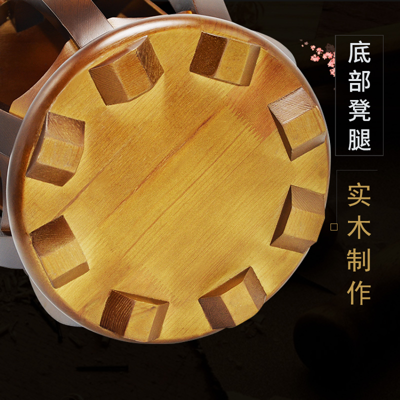 长尧乐器专营店古筝凳子红木圆凳仿古茶几小鼓绣凳学生儿童电子琴凳鸡翅木乐器凳2