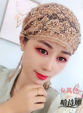 送打春秋新款纱巾帽透气盖头