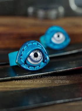 水中望月蓝色经典款手工制作眼球