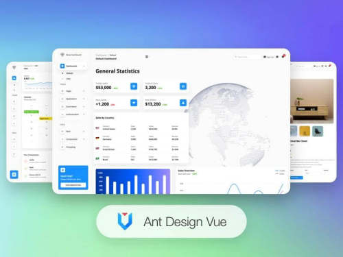Muse - Vue Ant Design Dashboard PRO网站模板 Creative Tim - 图0