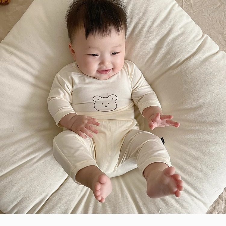 2025春款婴儿薄款家居服套装宝宝舒适高弹秋衣秋裤新生儿卡通睡衣,淘宝优惠券,粉丝福利购,淘宝优惠卷