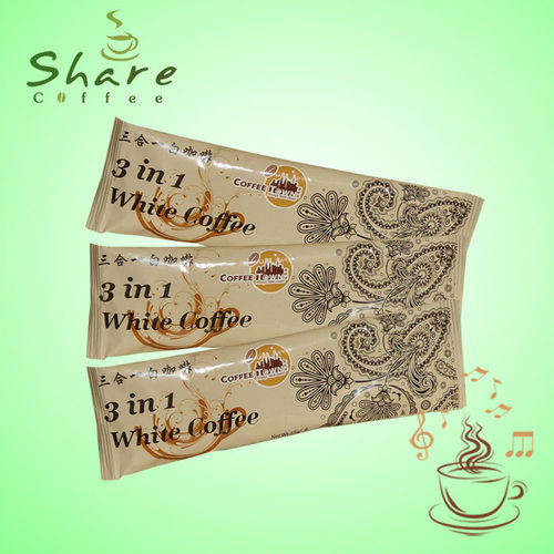 马来西亚咖啡城Coffee Town/三合一白咖啡含糖/速溶原装进口正品 - 图0