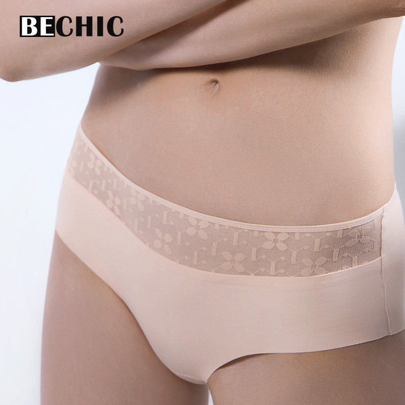 BeChic溯光中腰平角裤内裤简约女BC21CH1 - 图1