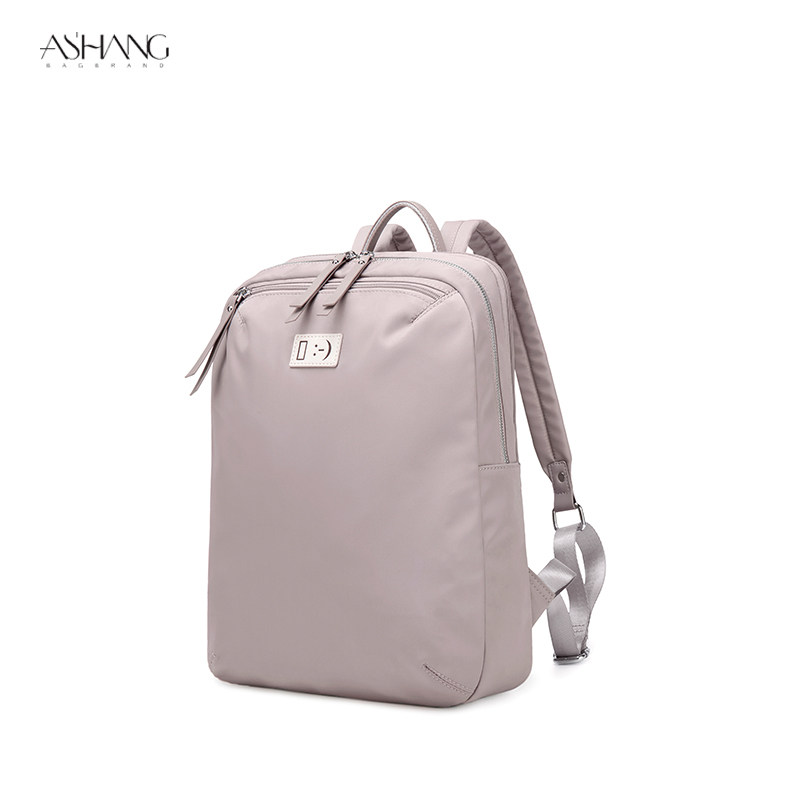 电脑包14寸女休闲双肩包女2020 ashang双肩背包