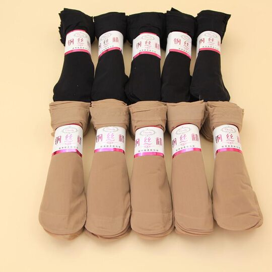 Short stockings women's socks summer new women's short steel stockings socks women's transparent skin color women