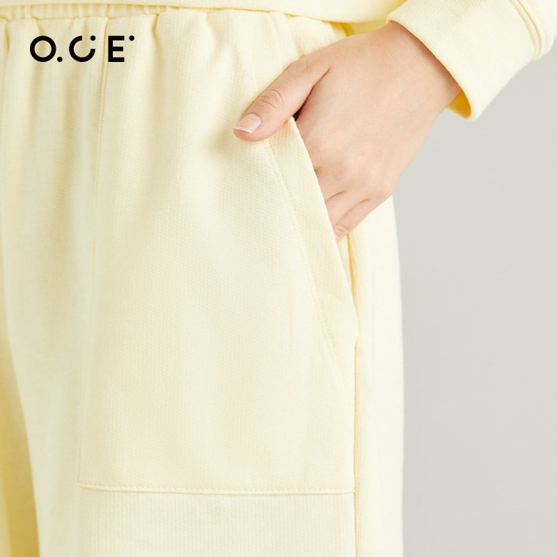 oce针织2021秋季新款百搭潮休闲裤 oce休闲裤