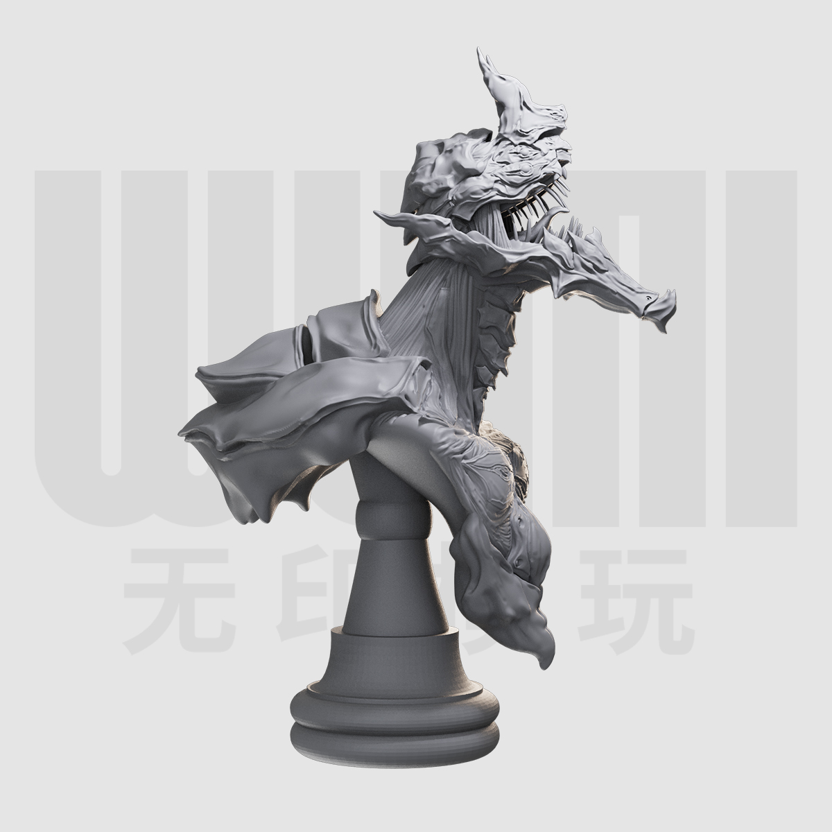 1/10  初号机 二号机 暴走形态胸像 16比例GK树脂白模手办模型 28 - 图3