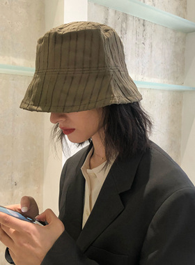 气质小姐姐春夏遮脸防晒渔夫帽