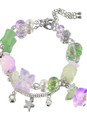 YQ.STUDIO | 原创设计魏大勋印象手链紫蝴蝶形象手串手工定制配饰