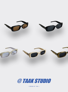 高级感复古小框墨镜Y2K辣妹眼镜