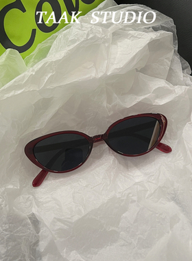 韩国潮牌猫眼墨镜女夏季