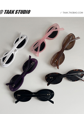 韩国新款ins五角星粉色墨镜