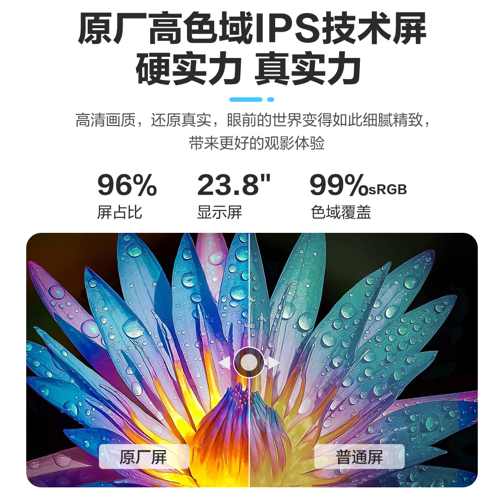 AOC大师E99商用UPS一体机电脑办公设计家用游戏酷睿i5升降壁挂台式整机23.8英寸全套 - 图2