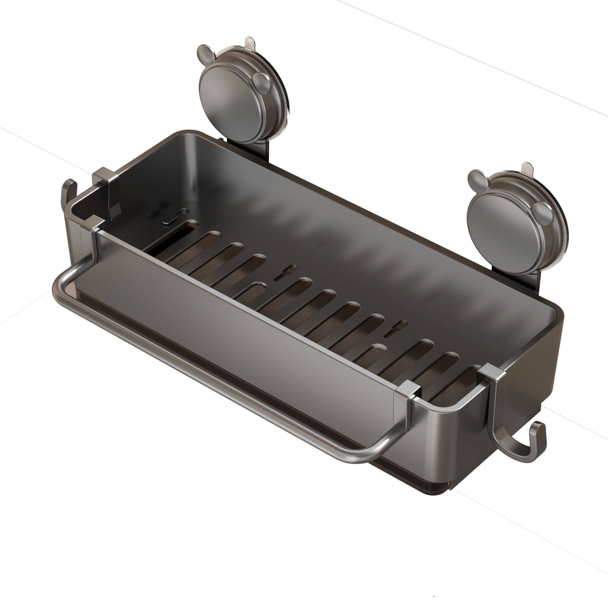 厨房置物架抹布壁挂架吸盘免打孔收纳沥水挂架多功能浴室墙上水槽,淘宝优惠券,粉丝福利购,淘宝优惠卷