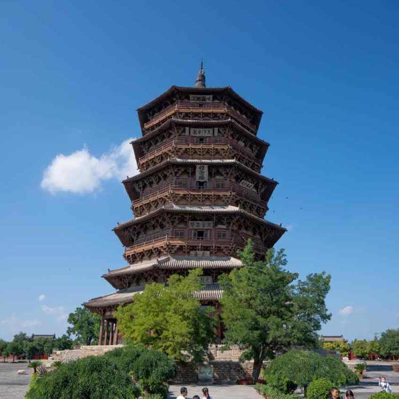 太原到山西大同二日游恒山云冈石窟 悬空寺 雁门关应县木塔旅游团 - 图2