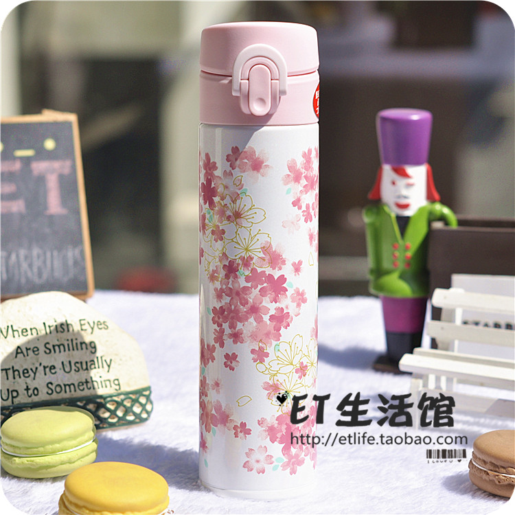 日本正品现货 afternoon tea膳魔师2017樱花限量不锈钢保温杯 - 图3