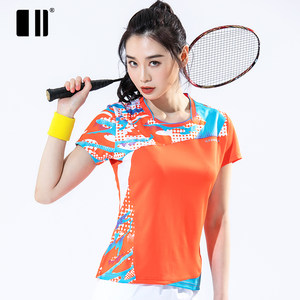 单双号羽毛球服男短袖上衣女排球运动服速干乒乓球衣夏文化衫球衣