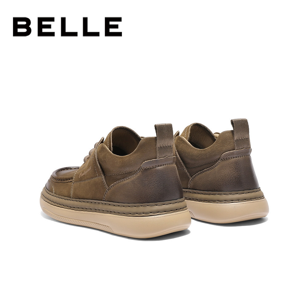 [张凌赫推荐]百丽男士高帮休闲厚底工装板鞋男冬新牛皮加绒A2184,淘宝优惠券,粉丝福利购,淘宝优惠卷