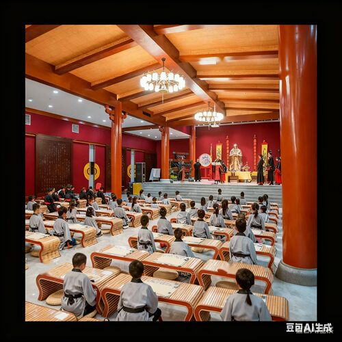 实木国学桌幼儿园课桌中式辅导班桌椅琴桌艺琴桌小学生培训围棋桌 - 图0