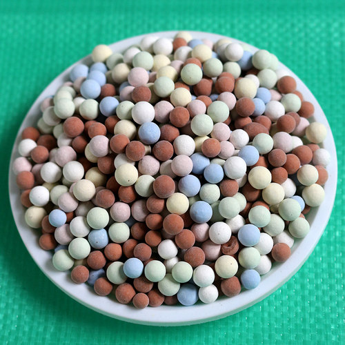 彩色陶粒花用垫底铺面石盆栽透气水培花卉多肉营养土种花陶土粒球 - 图1