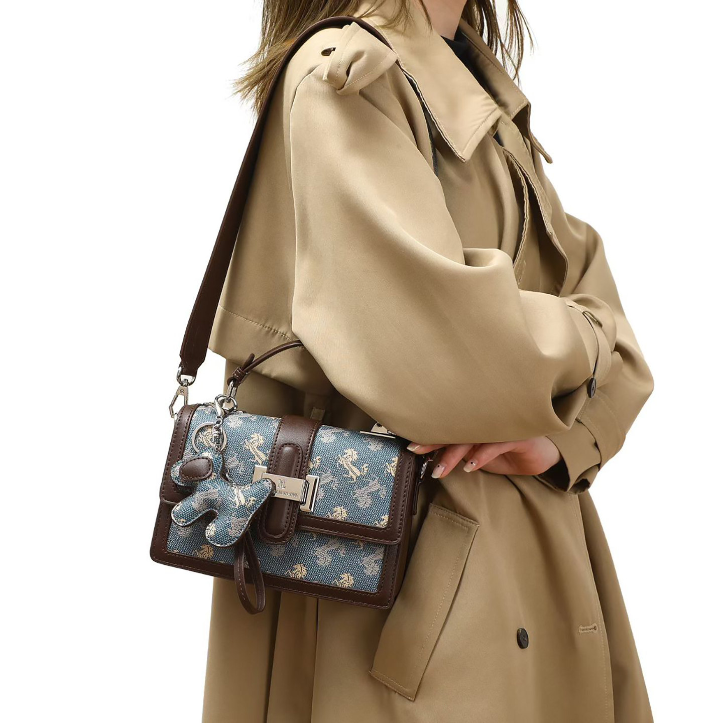 品牌包包真皮手提小方包女式小包包2026新款时尚高级感单肩斜挎包