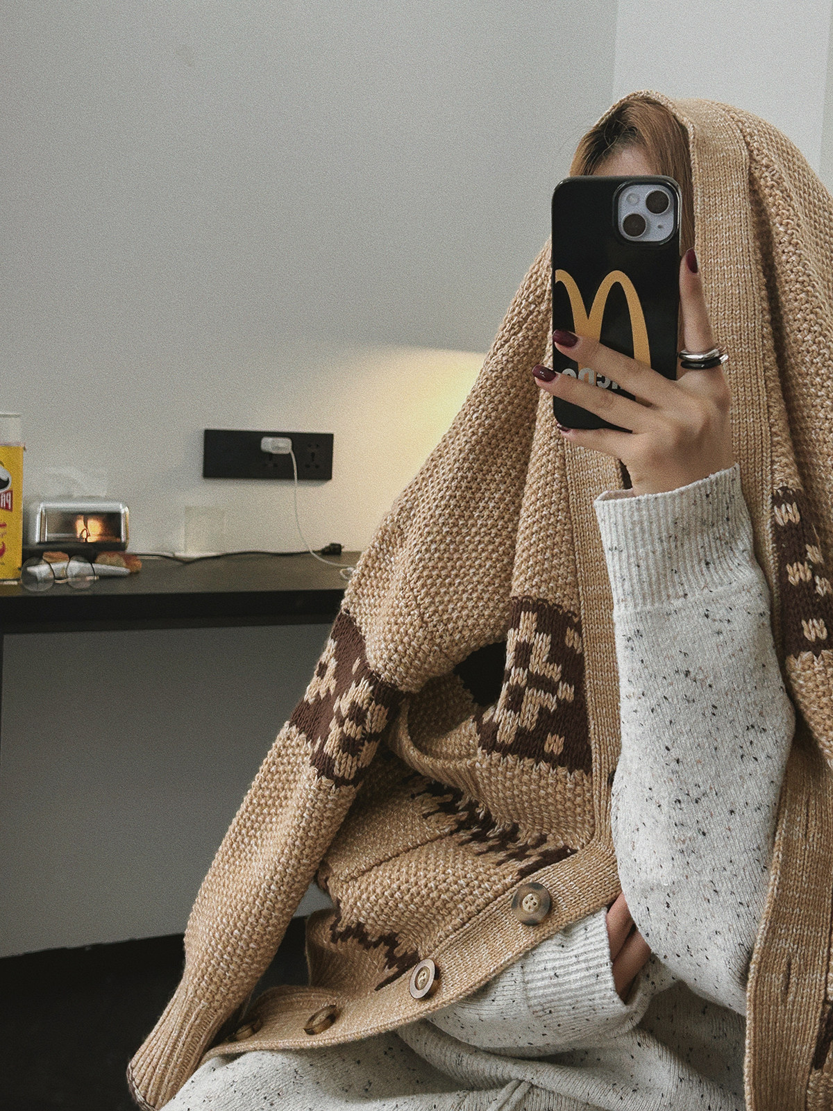 MOERSHOP 费尔岛时装周 私服费尔岛复古英伦羊毛开衫女冬新款外套,淘宝优惠券,粉丝福利购,淘宝优惠卷