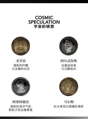 宇宙的猜想双面币车载香薰礼盒