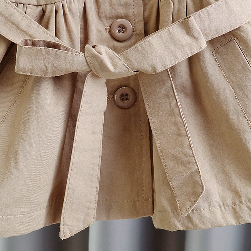 Осенний детский плащ, куртка для девочек, коллекция 2021, в корейском стиле, в западном стиле