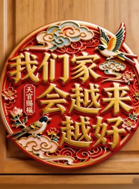 我们家会越来越好亚克力