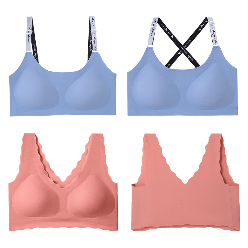 女套装聚拢无钢圈收副乳上托内裤 森珠文胸套装