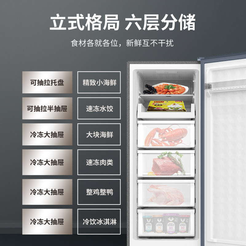 澳柯玛bd-151wne晶韵蓝立式冰柜 名丰电器立式冷柜