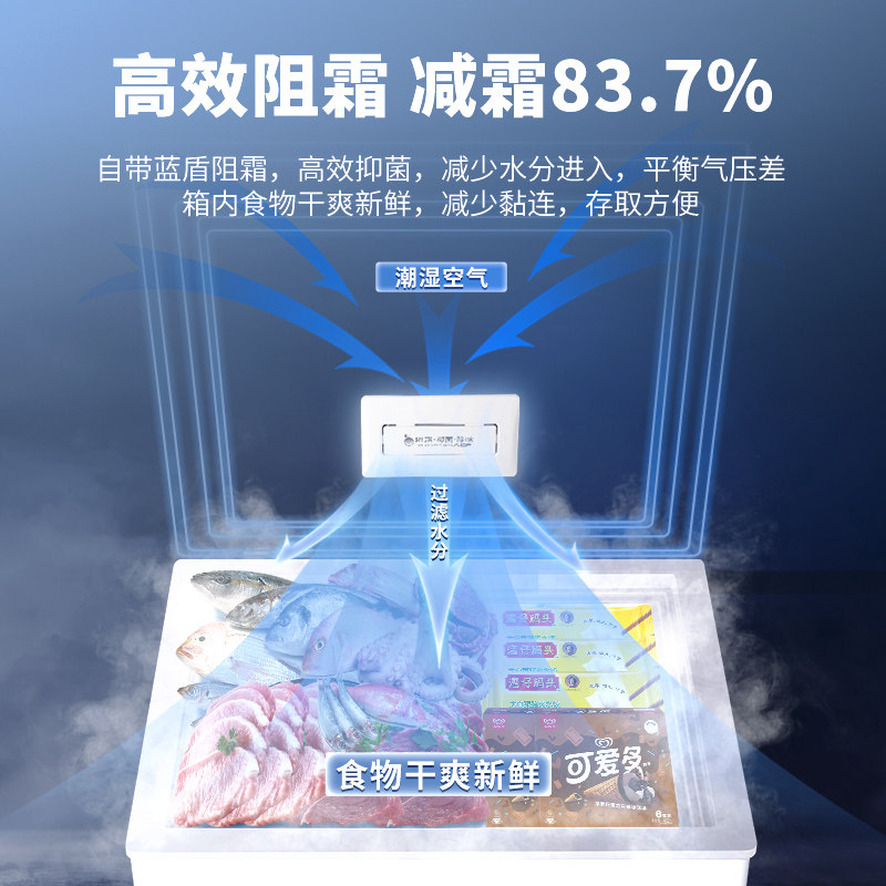 【送蒸锅】澳柯玛bc / bd-98hne冷柜 向达电器冷柜