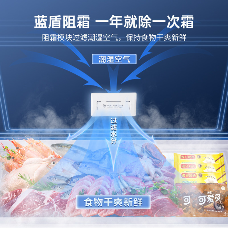 澳柯玛bc / bd-235hne减霜阻霜冰柜 名丰电器冷柜