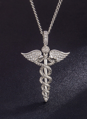 两条蛇复古天使赫尔墨斯商神