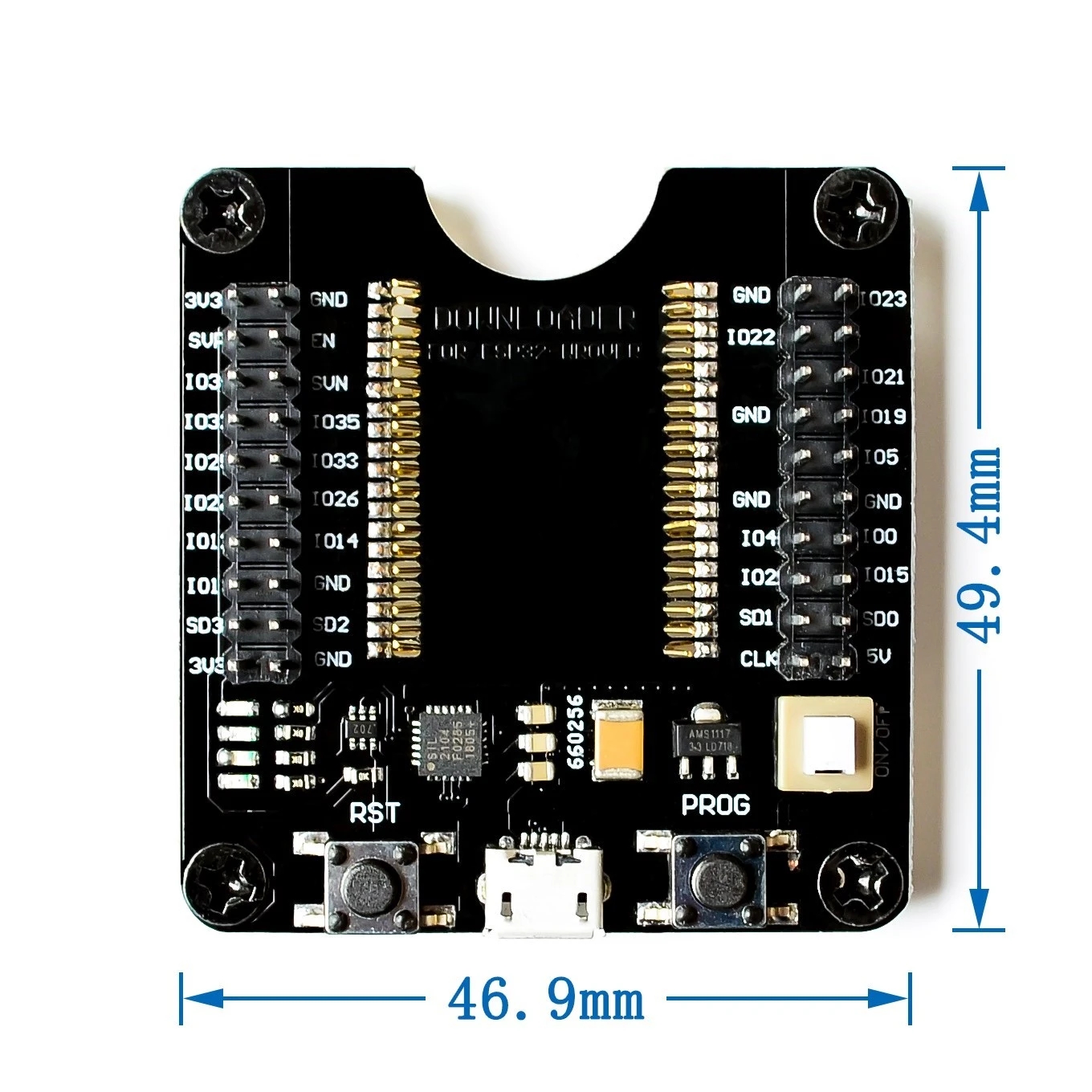 ESP32WROVER/ESP8266/ESP-WROOM-32模块模组下载烧录座夹具测试板 - 图1