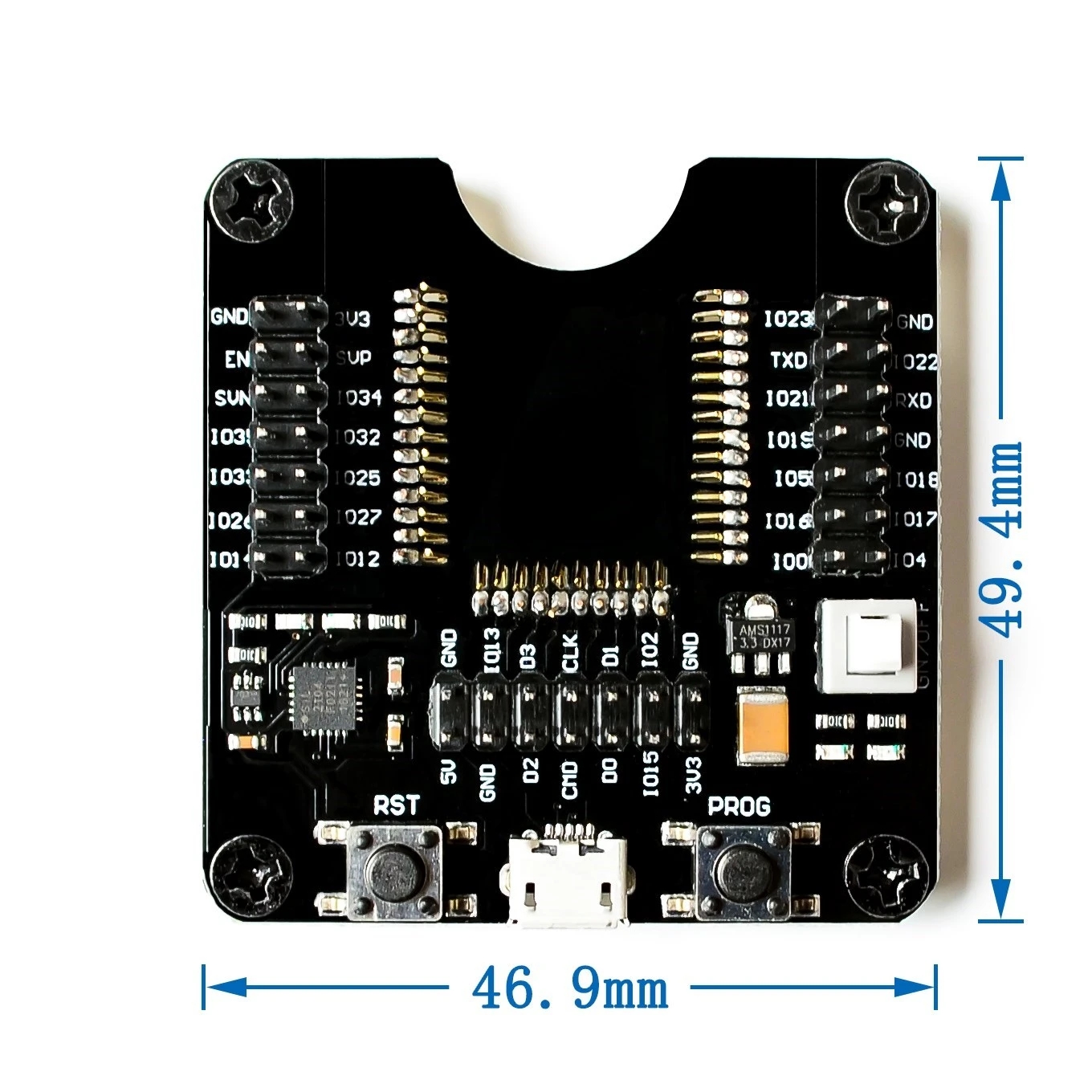 ESP32WROVER/ESP8266/ESP-WROOM-32模块模组下载烧录座夹具测试板 - 图2