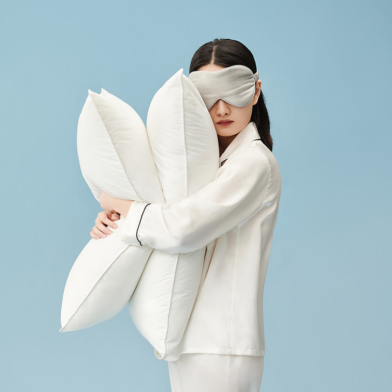 喜临门蓬蓬枕对枕宿舍家用弹性纤维枕头枕芯一对装  全棉蓬蓬枕