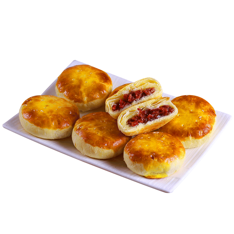 10枚鲜花饼云南特产正宗新鲜榴莲饼 七彩之谜传统糕点