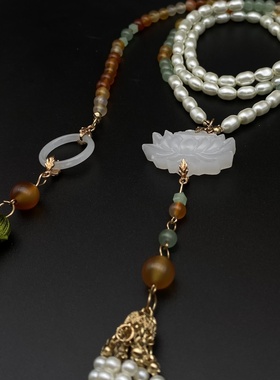 汉服古风软璎珞超长流苏配饰品