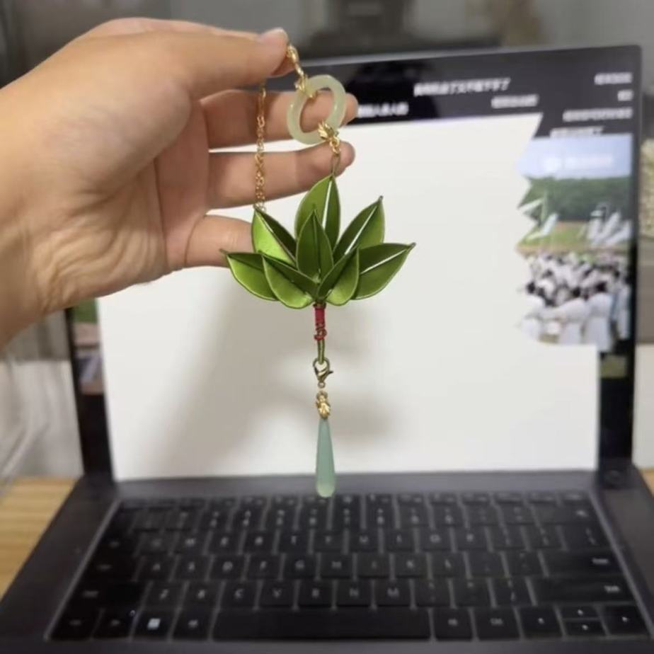 霉运退散妍妍赵露思同款柚子叶缠花挂件DIY材料包包车挂手机吊坠,淘宝优惠券,粉丝福利购,淘宝优惠卷