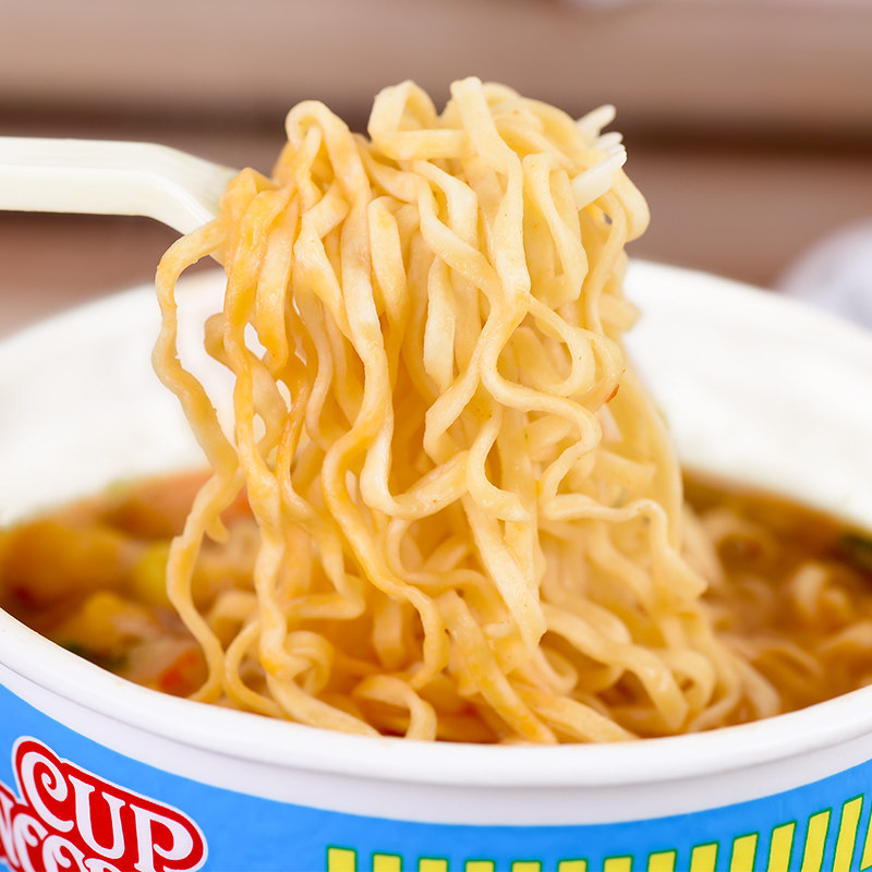 日清合味道杯面整箱12杯速食桶装冬阴功方便面泡面海鲜面组合混搭