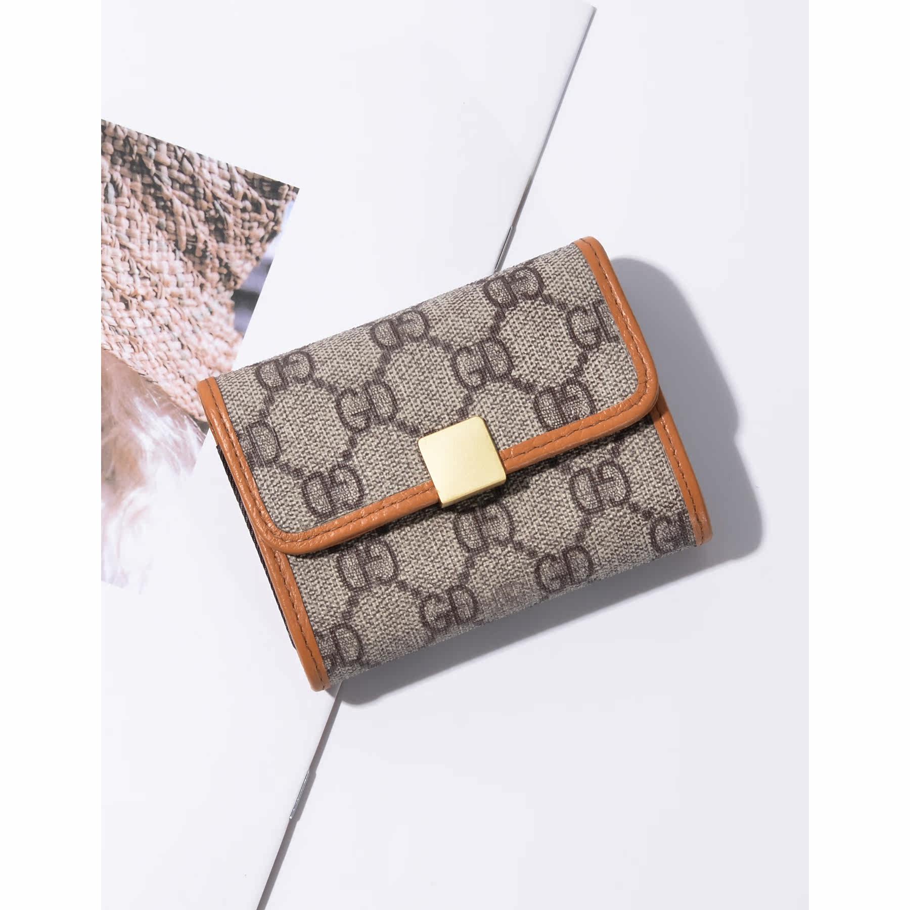 印花新款女式风琴欧美pvc零钱包 路尼亚卡包