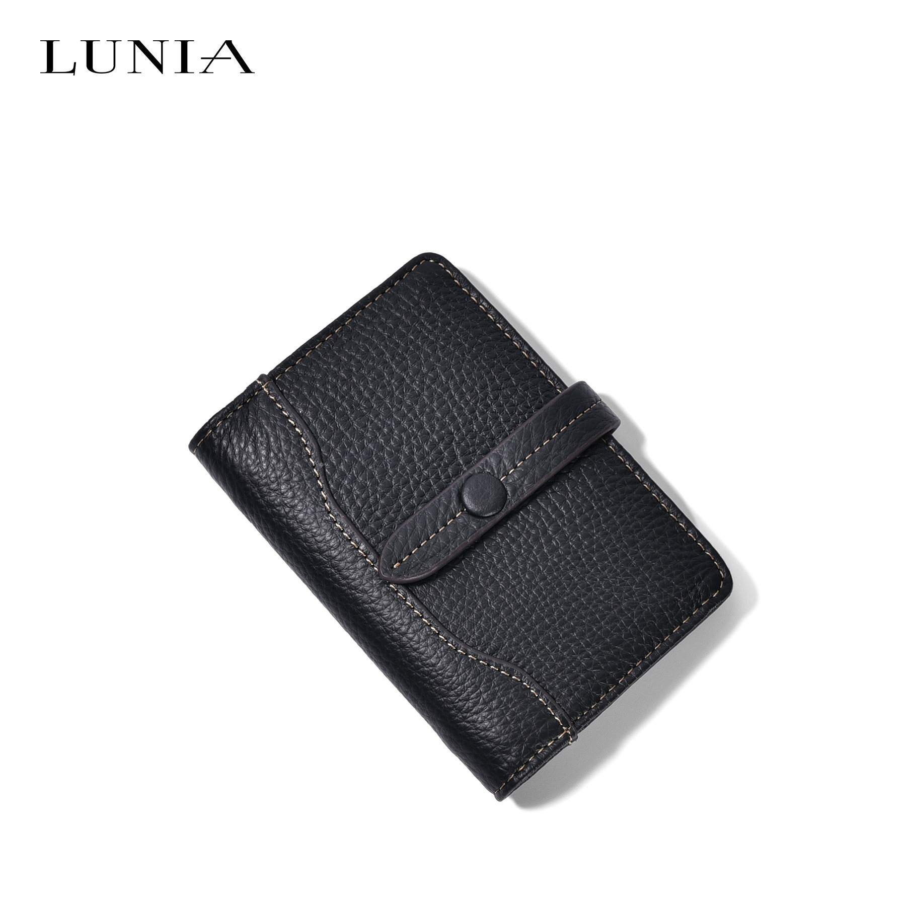 路尼亚卡包牛皮女日韩 路尼亚卡包