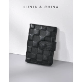 Вместительный и большой маленький картхолдер подходит для мужчин и женщин для визитных карточек, из натуральной кожи